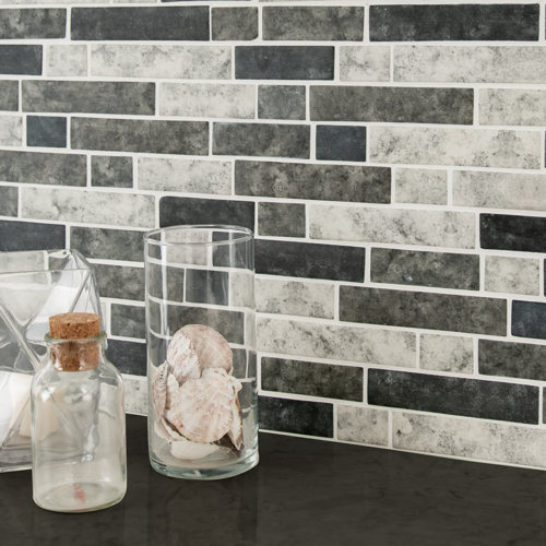 MSI Urban Tapestry Interlocking Random Sized Glass Mosaic Tile Wayfair